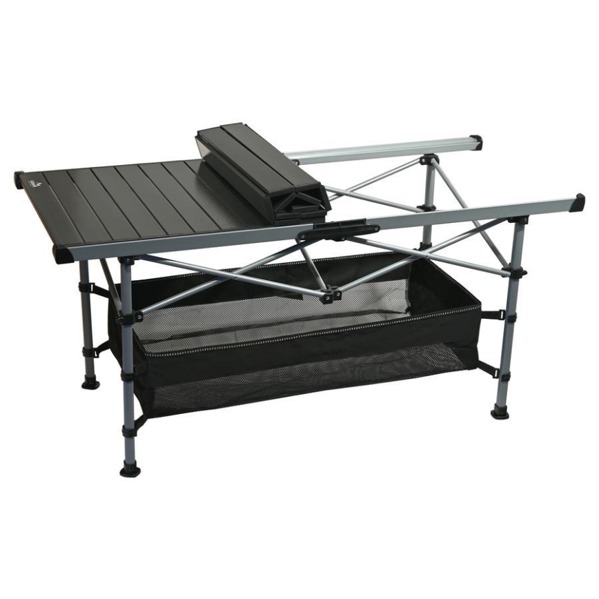 Foldbart campingbord 123x55 cm antracit