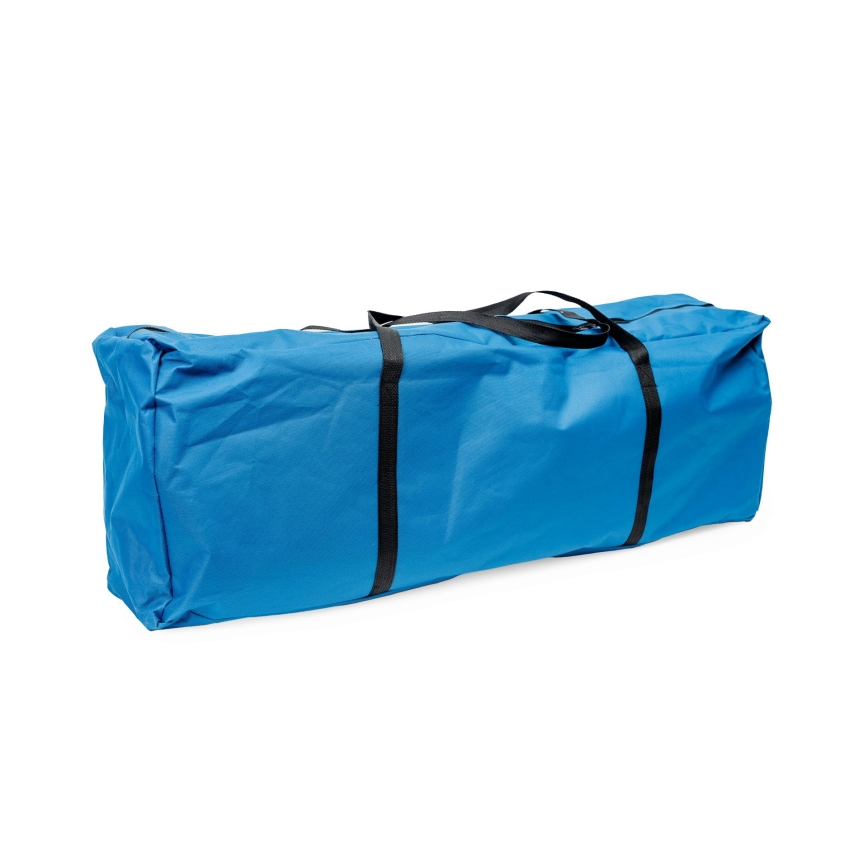 Foldbart campingbord + 2x stol blå
