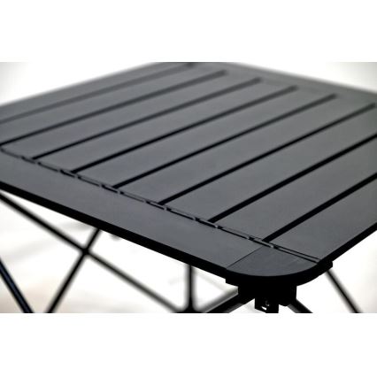 Foldbart campingbord 52x52cm antracit