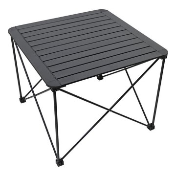 Foldbart campingbord 70x70 cm antracit