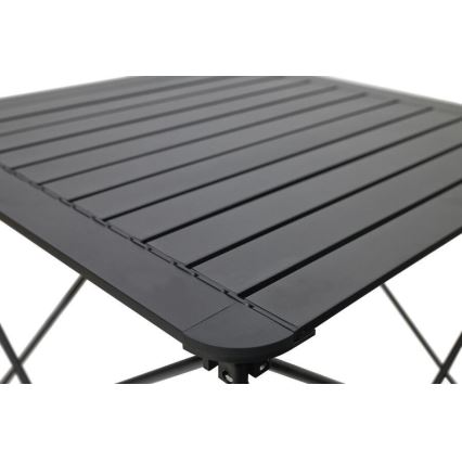 Foldbart campingbord 70x70 cm antracit