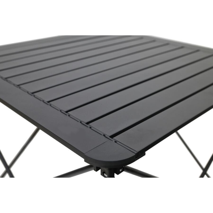 Foldbart campingbord 70x70 cm antracit