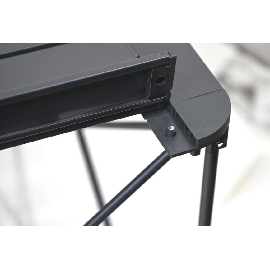 Foldbart campingbord 70x70 cm antracit