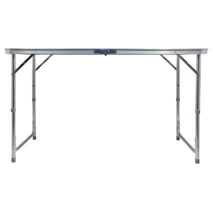 Foldbart campingbord brun/mat krom