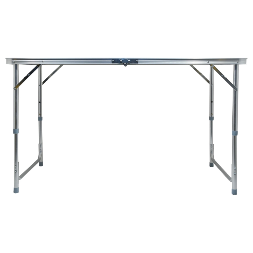 Foldbart campingbord brun/mat krom