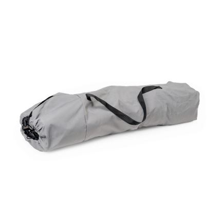 Foldbart campingbord + stol grå/blå