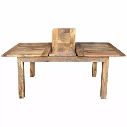 Foldbart spisebord HINA 180x90 cm massivt træ/mangotræ