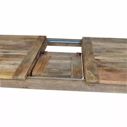 Foldbart spisebord HINA 180x90 cm massivt træ/mangotræ