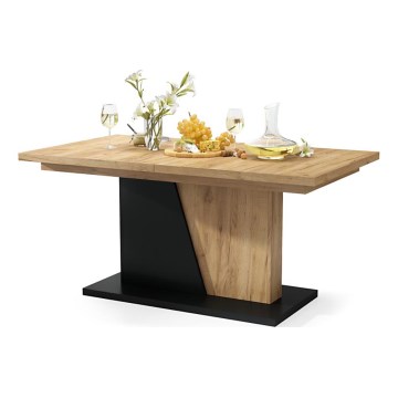 Foldbart spisebord NINO eg/sort