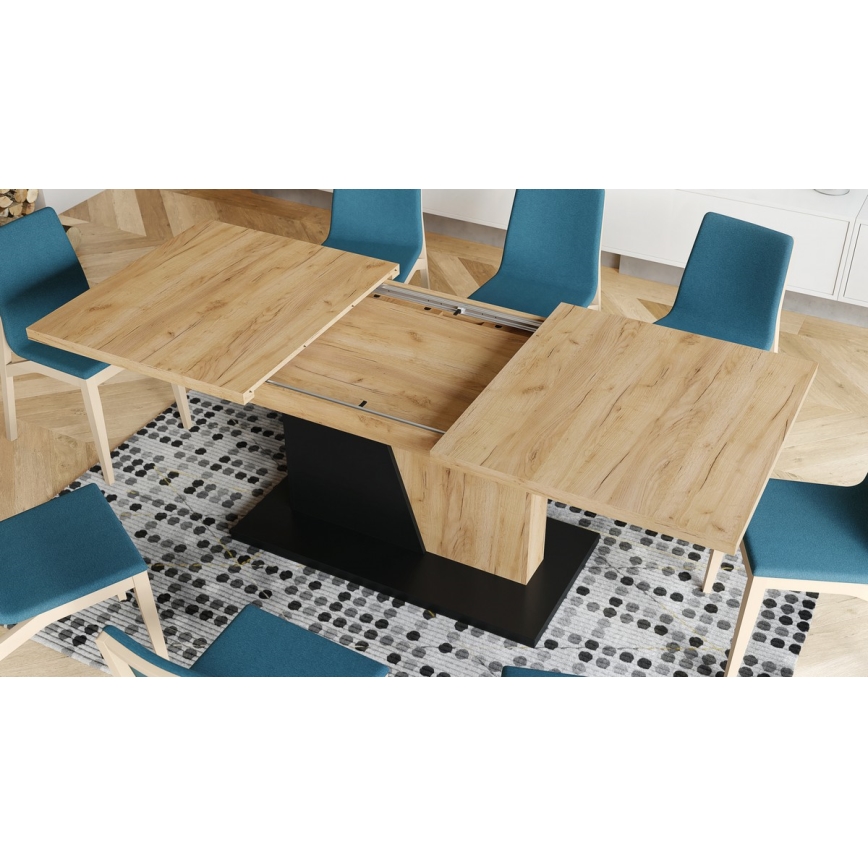 Foldbart spisebord NINO eg/sort