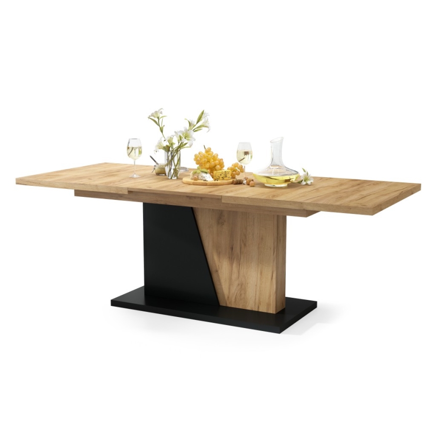Foldbart spisebord NINO eg/sort