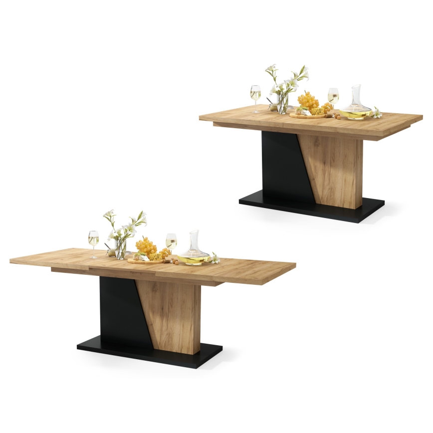 Foldbart spisebord NINO eg/sort