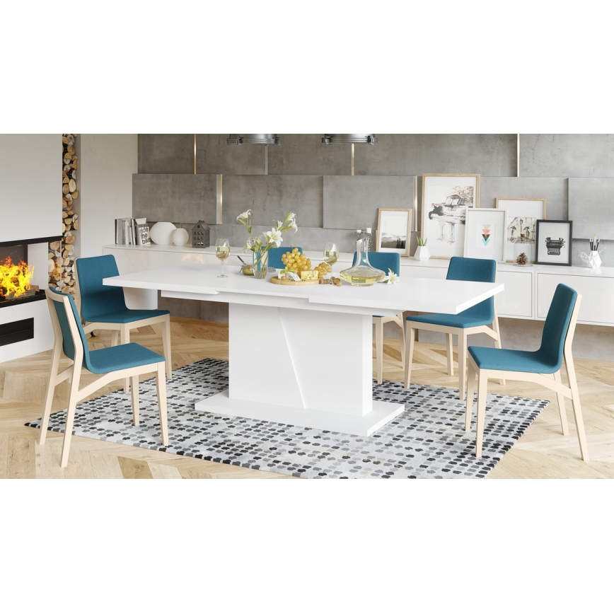 Foldbart spisebord NINO hvid