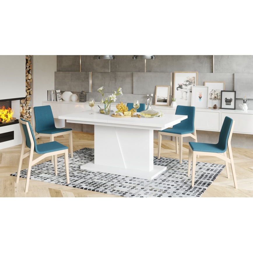 Foldbart spisebord NINO hvid