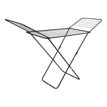 Foldbart tørrestativ TORO 180x93 cm sort