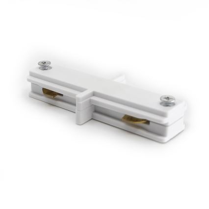 Forbindelsesdel til skinnelampe CONNECTOR RS WHITE flad type