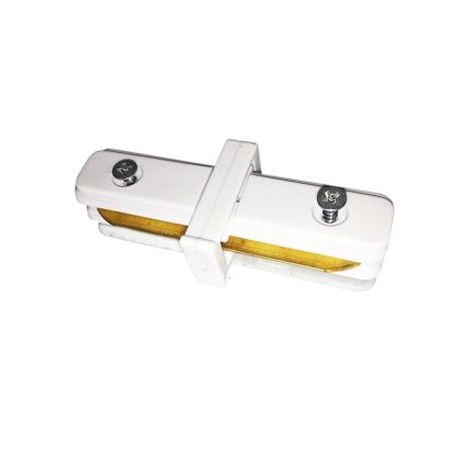 Forbindelsesdel til skinnelampe CONNECTOR RS WHITE flad type