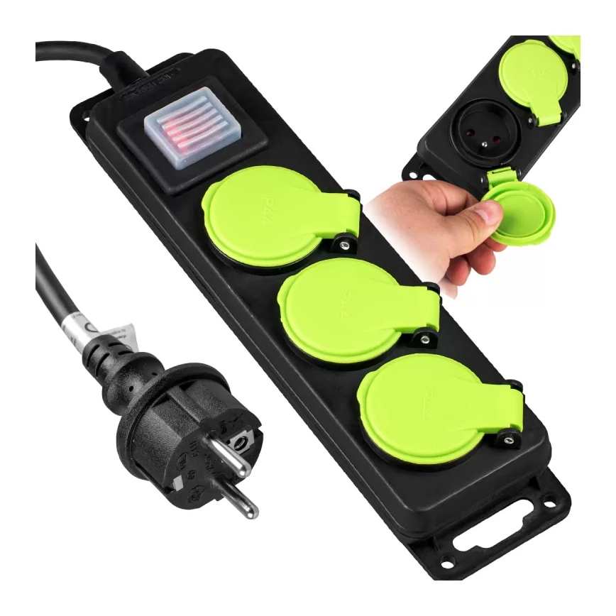 Forlængerkabel med afbryder 3Z 5m IP44