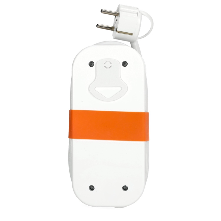 Forlængerledning 2Z + 2xUSB 1,4 m hvid