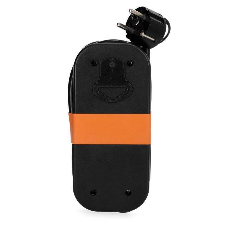 Forlængerledning 2Z + 2xUSB 1,4 m sort