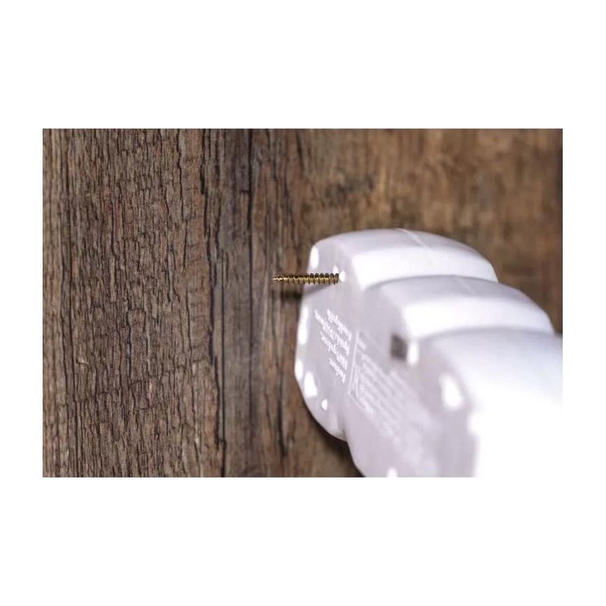 Forlængerledning 4Z 3m hvid