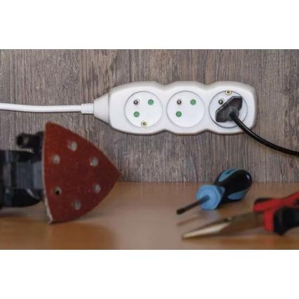 Forlængerkabel 5Z 7 m hvid