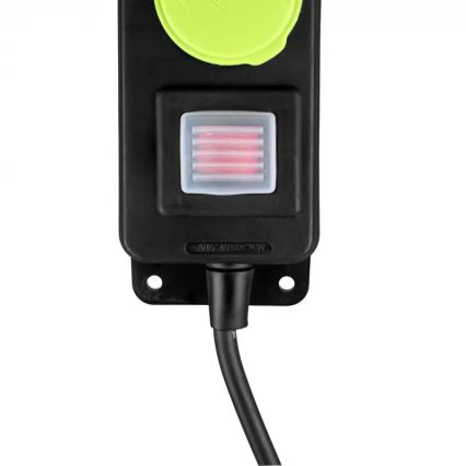 Forlængerledning med afbryder, 3 udtag, 10 m, IP44