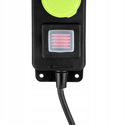 Forlængerledning med afbryder, 3 udtag, 20 m, IP44