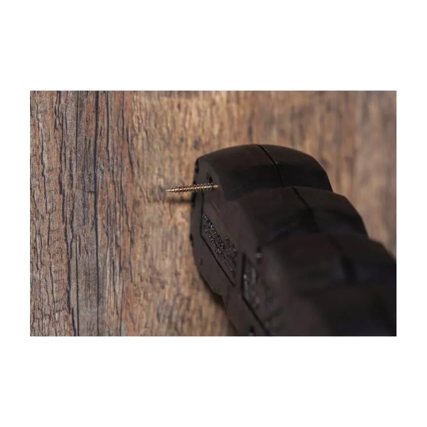 Forlængerledning med afbryder 4Z 3m sort