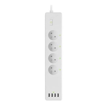 Forlængerledning med afbryder SMART 1,8 m 4Z + 4xUSB Wi-Fi Tuya