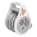 Forlængerledning på tromle med 2 stik + USB A+C, 10 m