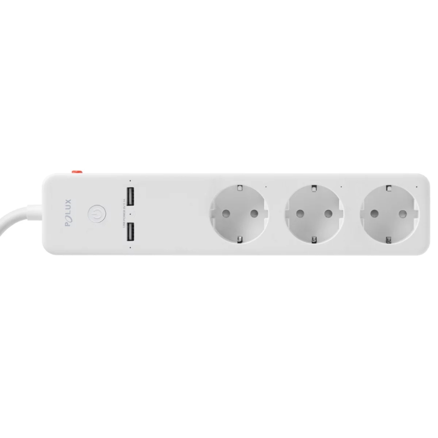 Forlængerledning SMART med kontakt 1,5 m + 2xUSB/Wi-Fi Tuya SCHUKO