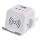 Forlængerledning terning med trådløs opladning QI 2Z +2xUSB-A+1xUSB-C 2 m hvid