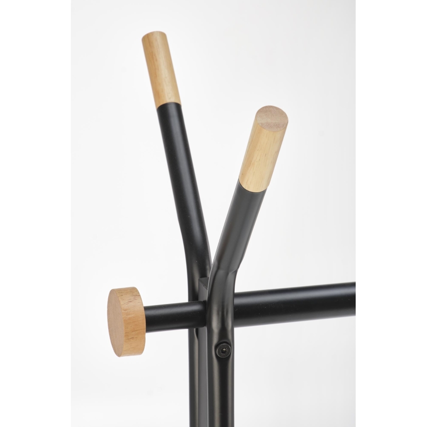 Frakkestativ 165x91 cm CHENE sort/beige