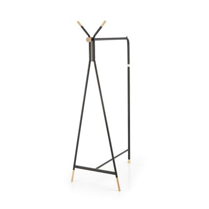 Frakkestativ 165x91 cm CHENE sort/beige