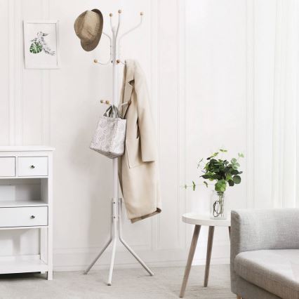 Frakkestativ LINEA hvid