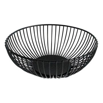 Frugtskål KITCHISIMO, Ø 18 cm, sort