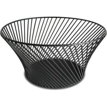 Frugtskål KITCHISIMO Ø 25,5 cm sort