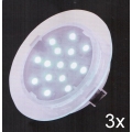 Fulgur 21072 - SÆT 3x LED Indbygningslampe til badeværelse ELESPOT 1xLED/0,7W/230V IP44
