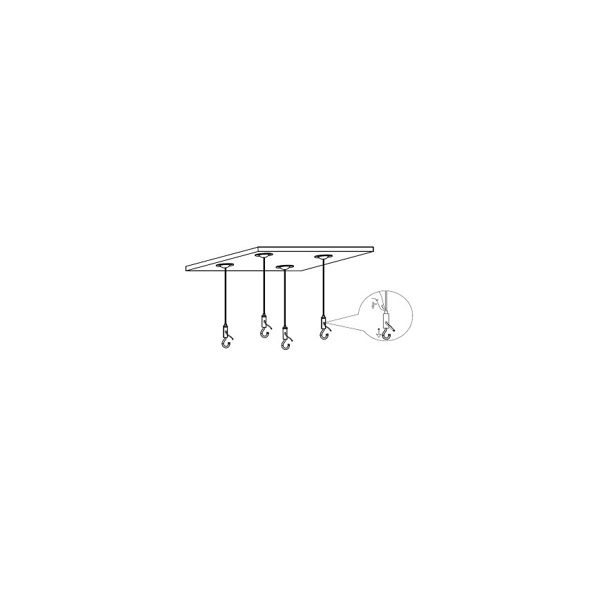 Fulgur 24339 - Monteringsklips til ADRIANA LED paneler
