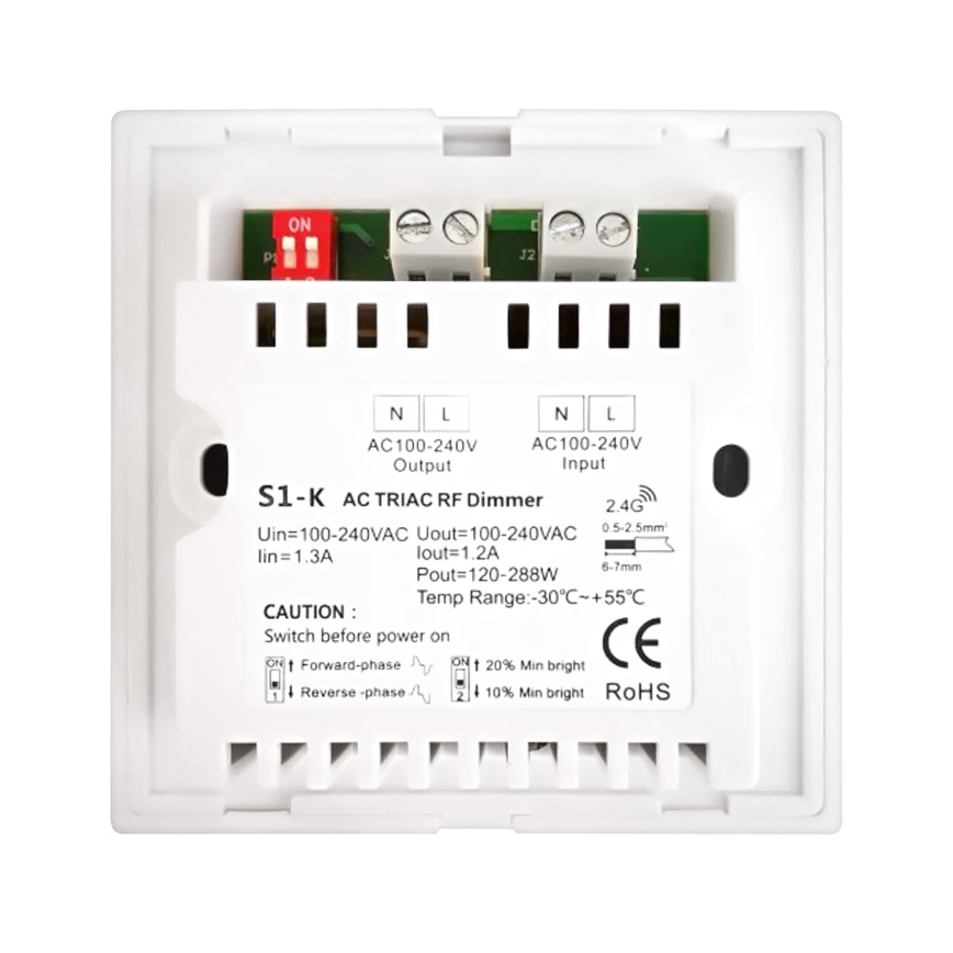 Fulgur 24605 - Drejelig lysdæmper WALL DRIVER 120-288W/230V