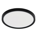 Fulgur 42362 - LED loftlampe NOMY LED/24W/230V 3000/4000/6000K IP40 diameter 30 cm sort