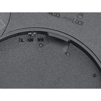 Fulgur 42362 - LED loftlampe NOMY LED/24W/230V 3000/4000/6000K IP40 diameter 30 cm sort
