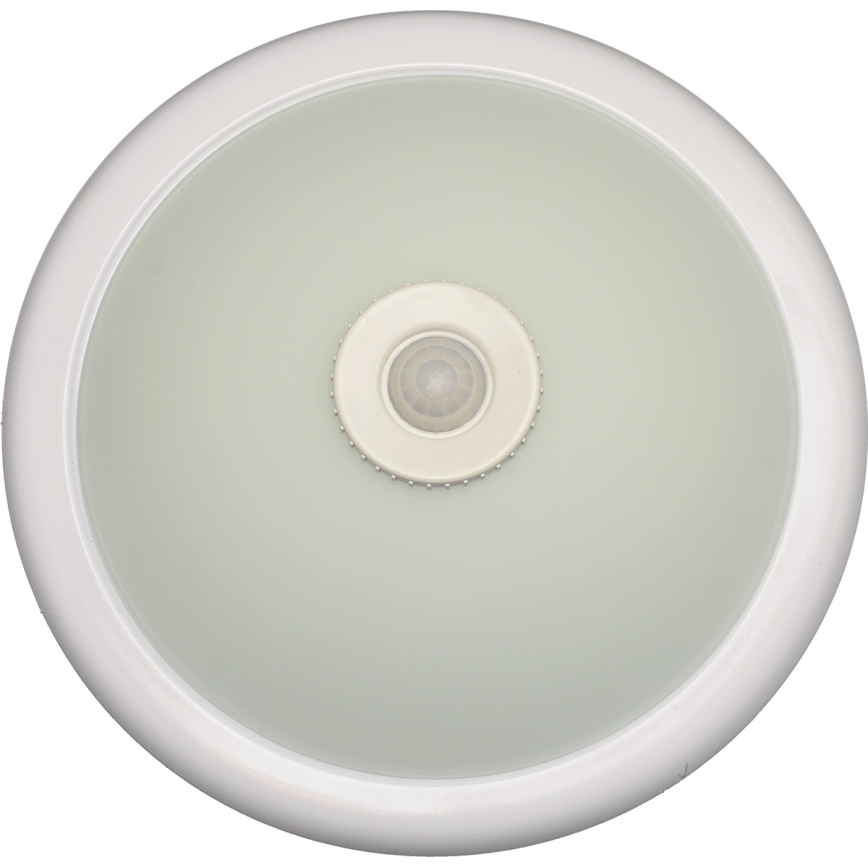 Fulgur s-22941 - Loftlampe med bevægelses- og skumringssensor DARINA 2xE27/40W/230V Ø 30 cm hvid