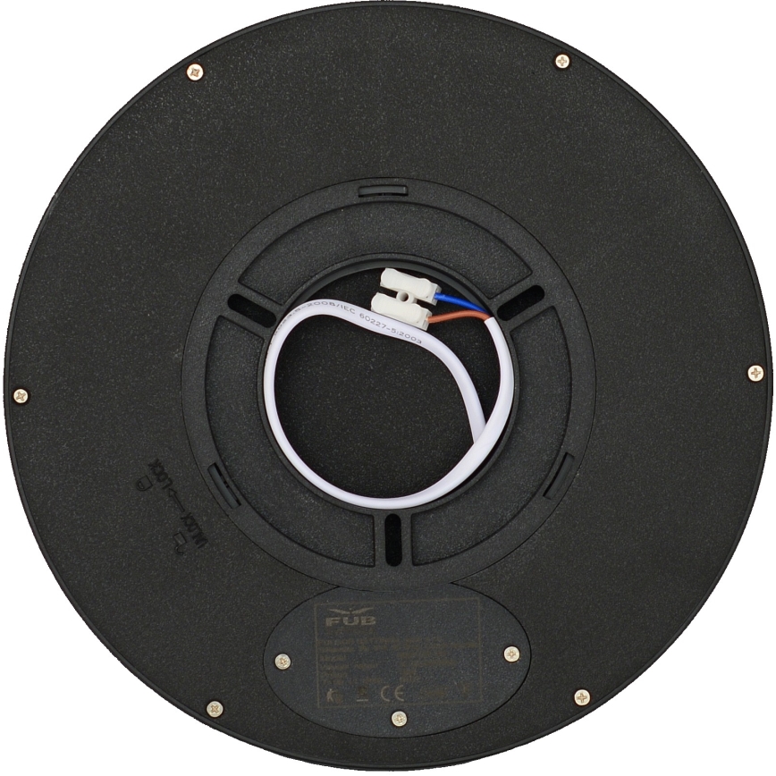Fulgur s-42585 - LED loftlampe med bevægelsessensor NOMY-S LED/18W/230V 3000/4000/6000K IP40 diameter 23 cm sort