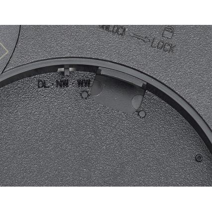 Fulgur s-42587 - LED loftlampe med bevægelsessensor NOMY-S LED/24W/230V 3000/4000/6000K IP40 diameter 30 cm sort