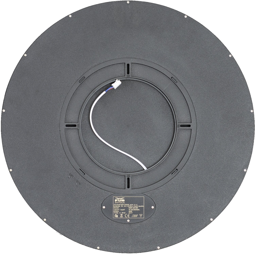 Fulgur s-43040 - Dæmpbar LED-loftlampe NOMY-RC LED/40W/230V 3000/4000/6500K Ø 50 cm IP40 sort + fjernbetjening