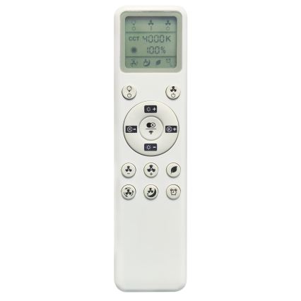 Fulgur s-43048 - Dæmpbar LED-loftventilator THORA LED/50W/230V 2700-5000K hvid + fjernbetjening