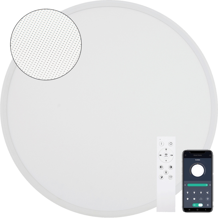 Fulgur s-43056 - LED dæmpbar loftlampe NOMY LED/40W/230V 3000-6500K Ø 50 cm UGR19 IP40 Wi-Fi hvid + fjernbetjening