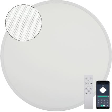 Fulgur s-43058 - LED-dæmpbar loftarmatur NOMY LED/50W/230V 3000-6500K Ø 60 cm UGR19 IP40 Wi-Fi hvid + fjernbetjening